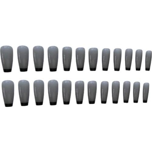 Polyamide Fiber 24Pcs/Box Beautiful Fake Fingernail Nail At Pieces Vivid Color Nail Tips Fine Workmanship for Girls