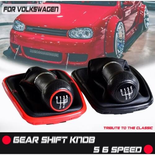 Gear Shift Stick Knob Lever Dust-Proof Cover For VW Golf GTi MK4 R32 Bora Jetta Polo Seat CORDOBA INCA IBIZA MT 5 6 Speed