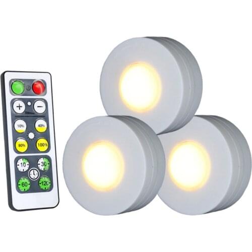 Smart Lights Wireless Dimmable Touch Sensor LED Night Light Kitchen Cabinets Wardrobe Toilet Lighting With Remote Control Lamps