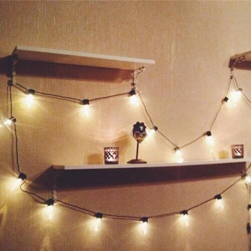 5.8M LED Crystal Bubble Ball String Lamp Light Warm White Garland Fairy Lights About 4.5cm In Diameter For Christmas Decoration