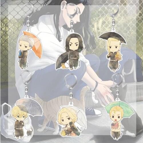 Tokyo Revengers Anime Keychain Cosplay Gift Manjiro Ken Kawaii Bag Key Ring Props Original Tokyo Revengers Acrylic Figure