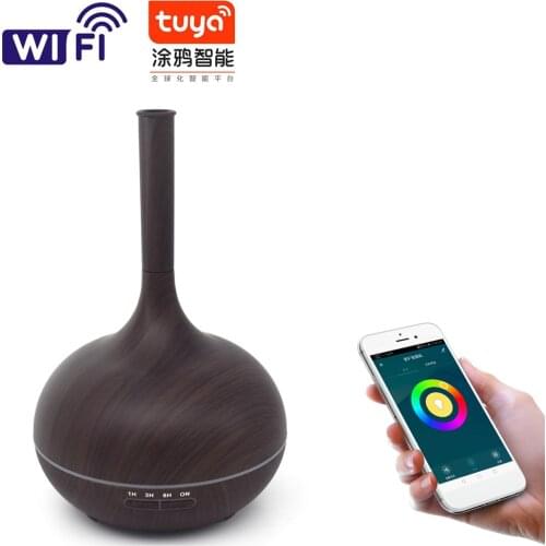 Smart Wi-Fi Essential Oil Diffuser - App Control Compatible with Alexa, 400ml Aroma Diffuser Air Freshener for Home Humidifiers
