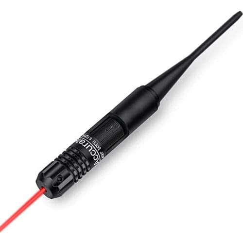 Rifle Red Laser Bore Sighter Collimator Kit with Box Carry Laser Sight .22 to .50 Caliber Rifies Shotgun Hunting Boresighter