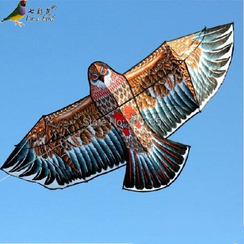 Outdoor Fun Sports High Quality 3.6m Super Power Chocolate Eagle Kite With Handle And Braided Line Good Flying