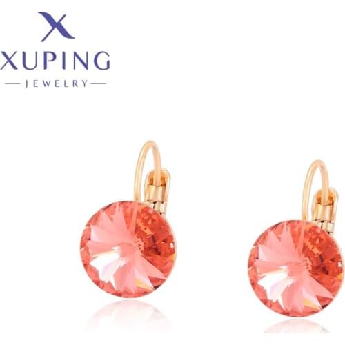 Xuping Jewelry Fashion New Arrival Elegant Style Crystals Earrings for Women Party Gift 610339213