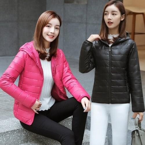Woman parkas 2021 small cotton-padded clothes female hooded winter jacket new winter coat winter jacket women QK006