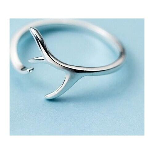 VENTFILLE 925 Sterling Silver Female Simple Temperament Design Sense Personality Small Fresh Geometric Ins Ring