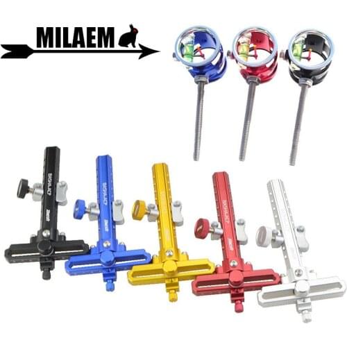 1Set Archery Compound Bow Sight BASHA-ACP 4x /6x/8x Lens Sight Pin Aluminum Alloy Compound Bow Outdoor Shooting Accessories