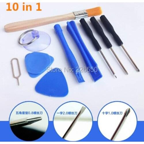200set=2000pcs 10 in 1 Professional Opening Pry Tools Disassembly mobile phone Repair tool Kit Set for iPhone 4 4G