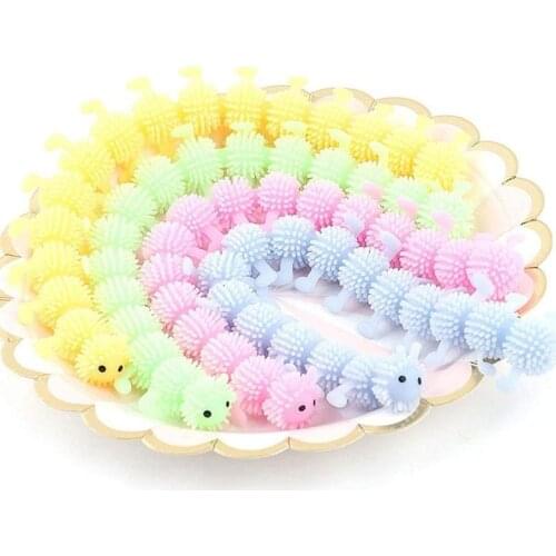 16 Knots Caterpillar Relieves Stress Toy Fidget Toys Personalized Gift Funny Kids Toys Noctilucent Caterpillar Toy