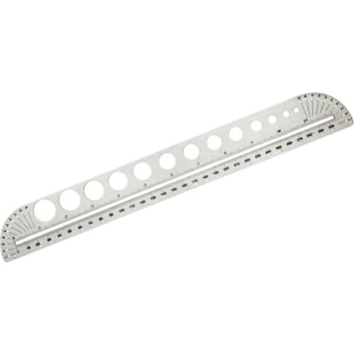 24BB 1Pc Metal Stainless Ruler Quilling Template Kit Circle Size Origami Paper Craft Quilled Creative Rulers Tool DIY Craft