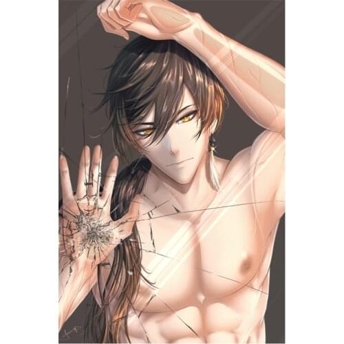 5D DIY Round\Square Diamond painting Video Game Genshin Impact Diamond Embroidery Cross Stitch wall Decoration mosaic craft