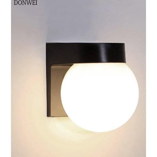 DONWEI Led Acrylic Wall Lamp AC85-265V Wall Mounted Sconce Lights lamp Decorative Living Room Bedroom Corridor Wall Lights