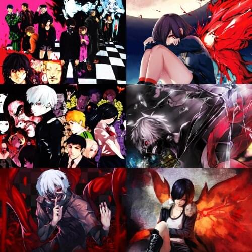 Anime Posters and Prints Canvas Painting Tokyo Ghoul Wall Art Room Decor Nordic Pictures for Living Kids Home Decoration Gift