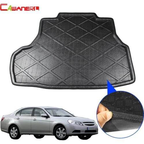Cawanerl Car Tail Cargo Carpet Tray Boot Liner Floor Trunk Mat Mud Kick Pad Accessories For Chevrolet Epica 2007-2017