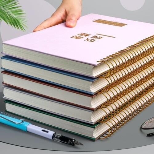 A4 Super Thick 300 Pages Spiral Coil Notebook Journal Student Diary Notepad Weekly Plan Books Office Stationery School Supplies