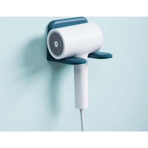 Household Wall-mounted Hair Dryer Storage Rack Punch-free and Self-adhesive Blower Holder Bracket Bathroom Organizer Accessories