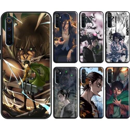 Eren Yeager Shingeki no Kyojin Attack on Titan For OnePlus 9 7 8 Pro 8T NordFor OPPO Realme C3 C11 C15 GT X2 X7 X50 6 7 Pro Case