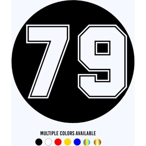 CK20317# Die-cut Vinyl Decal Figure Number 79 Car Sticker Waterproof Auto Decors on Car Body Bumper Rear Window