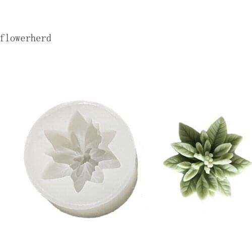 DIY Baking Accessories Christmas Flower Silicone Mold Scented Candle DIY Mold Resin Mold Candle Making Kit Fondant Molds