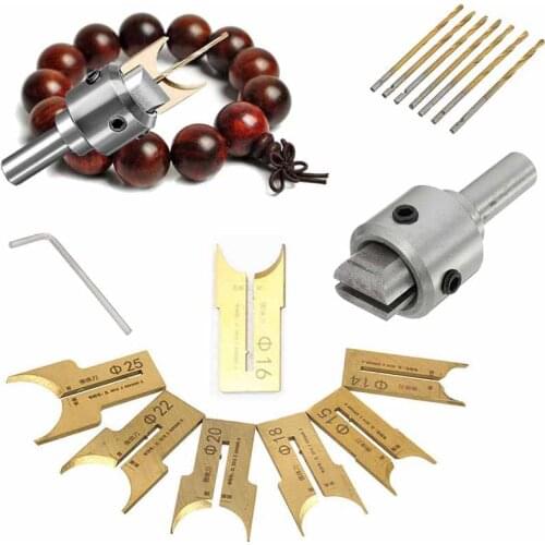 16Pcs Carbide Ball Blade Woodworking Milling Cutter Molding Tool Beads Router Bit Drills Bit Set 14-25Mm CNIM Hot