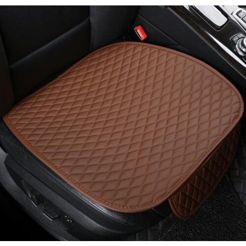 Car front seat leather seat cover car seat backrest modeling cushion interior accessories universal protection pad