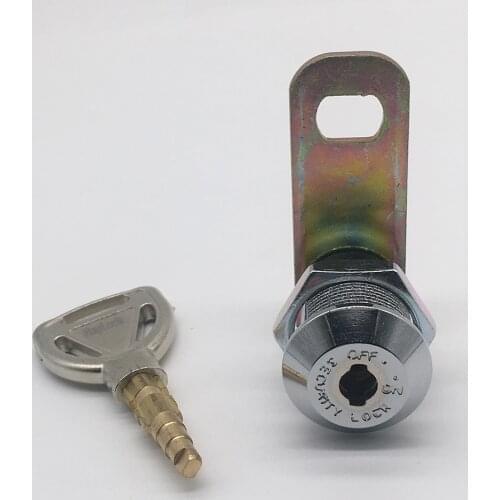 M19 security 20mm mechanical brass key slot machine door cam lock