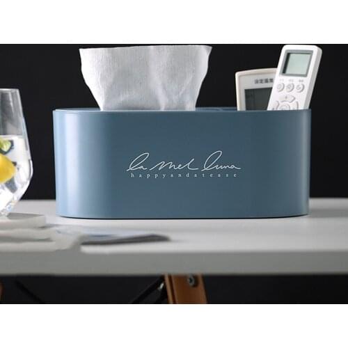 Multifunctional Tissue Box Tissue Storage Home Living Room Tissue Box Remote Control Storage Box Table Decoration Home Use