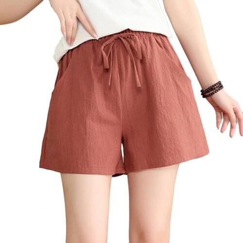 Fashion Summer Casual Female Shorts Solid Color High Waist All-match Exquisite Women Skin Friendly Loose Shorts шорты женский