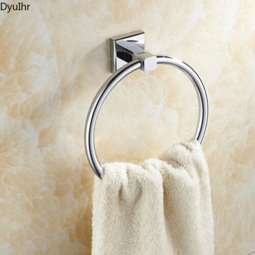 Base all-copper pendant, bathroom rack, square towel ring, European style stainless steel towel ring, hotels DyuIhr