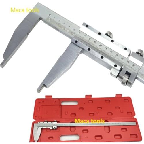 0-500mm Vernier Caliper Steel slide caliper with Nib Style Long Jaw heavy duty caliper measuring gauge tool