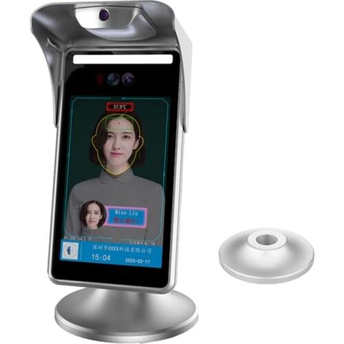 Real Time Live Detection 8 Inch Thermo Scanner Ai Recognition System Face Cameras Auto Temperature Measurement