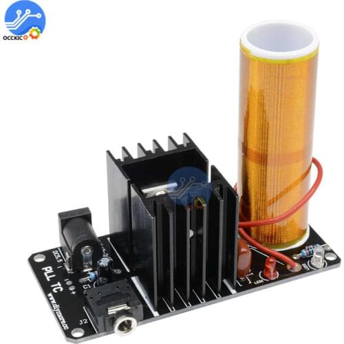 Assembled Mini Tesla Coil Plasma amplifier Speaker Electronic Field Music Toy 15W DC 15-24V Finished