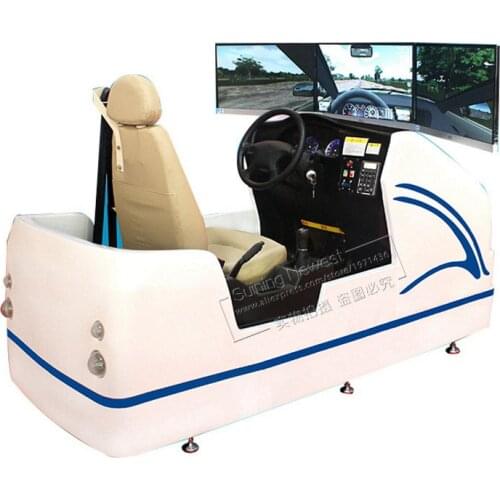 3 Screen Vehicle Auto Driving School Equipment Standard Car Driving Simulator Machine For School Training