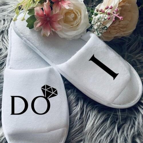 I do Bride slipper Bachelorette night Party Wedding engagement bridal shower Honeymoon travel propose decoration Gift present