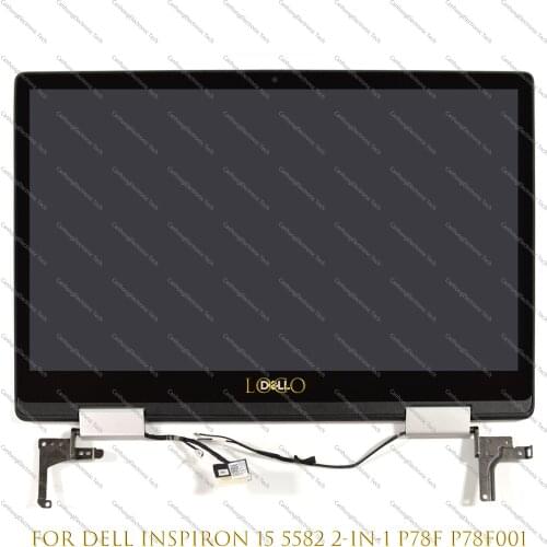 15.6" FHD For Dell Inspiron 15 5582 P78F P78F001 Lcd Touch Screen Digitizer Replacement Full Assembly With Hings