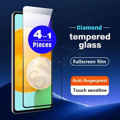 1-4Pcs Film for Samsung Galaxy A01 A02 A11 A12 A22 A32 A42 A52 A72 A21 A31 A41 A51 A71 A91 Tempered Glass Phone Screen Protector
