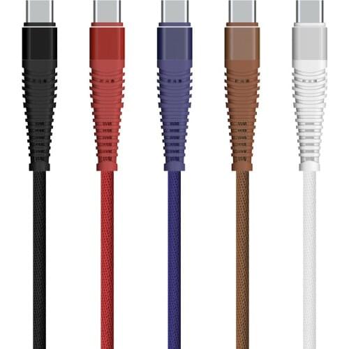 1m 2m 3m Cloth Typec Micro Usb Or 8 Pin Data Charging Cable for iPhone 6 6S 7 8 9 iPad Samsung HuaWei Android Phone 20pcs/lot