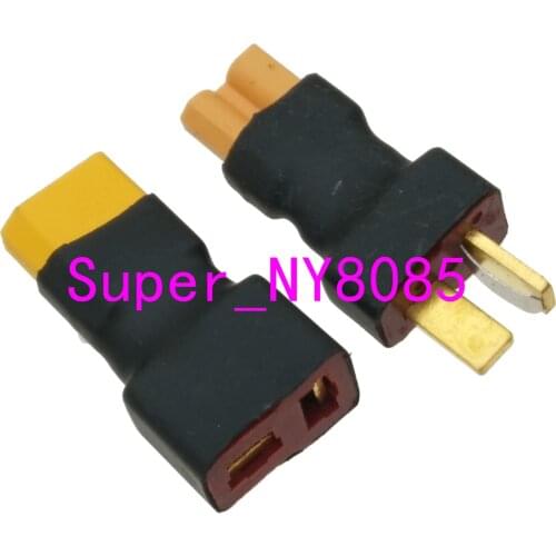 2pcs/set XT30 to T-Plug Deans Male & Female No wire adapter connector For RC Lipo Battery
