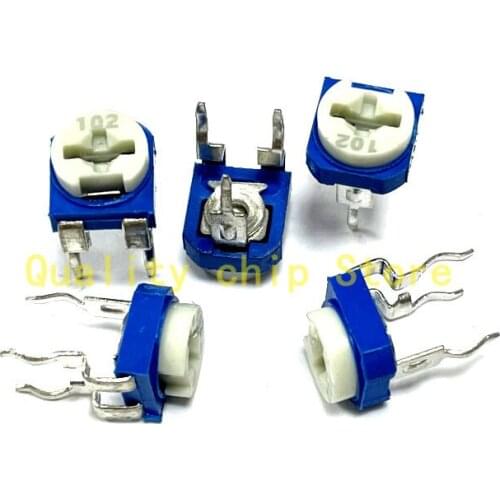 20pcs RM065 RM-065 100 200 500 1K 2K 5K 10K 20K 50K 100K 200K 500K 1M ohm Trimpot Trimmer Potentiometer variable resistor