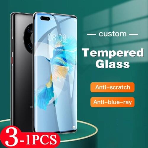 3-1Pcs for Huawei P40 P30 P20 lite E Tempered glass mate 40 RS 30 20 pro plus 40E 30E 20X phone screen protector protective film