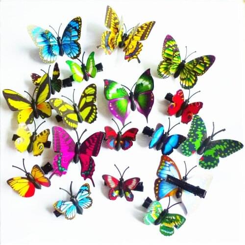 50pcs popular hairpins butterfly clips for girl hair clip Boutique girls Hair Accessories Headwear FOR KIDS