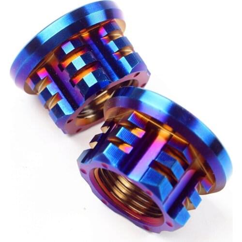 Electric motorcycle electric car accessories modified screws Quanshun motor 304 stainless steel burning titanium nut M18/M16