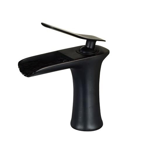 Antique Bronze Waterfall Bathroom Faucet Bathroom Basin Mixer Tap with Hot and Cold Water Black Brush Nickel Water Mixer ELF100