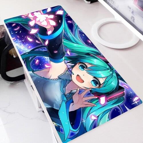 White Mouse Pad Vocaloid Gamer Mat Mouse Mats Xxl Gaming Accessories Mousepad Xl Computer Desk Diy Mause Ped Mice Keyboards Rug