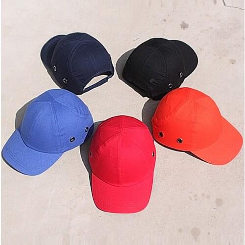 ABS Work Safety Cloth Hat Baseball Bump Caps Lightweight Safety Hat Head Protection Caps Workplace Construction Site Hat
