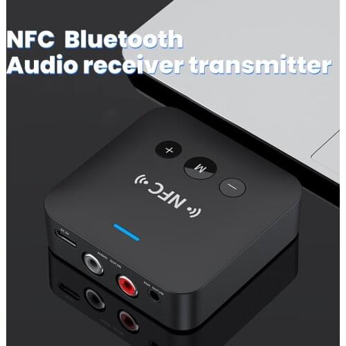 Bluetooth 5.0 Receiver Transmitter 3.5mm Jack RCA Music Audio Adapter Wireless Bluetooth Adapter Support TF Card TV PC Earphone