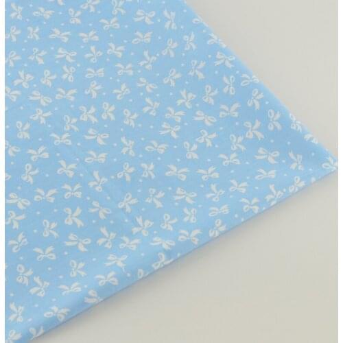 Booksew White Butterfly Flower Cotton Fabric for Clothing Decoration Home Texitle Patchwork Telas Tissue Pre-cut Fat Quarter