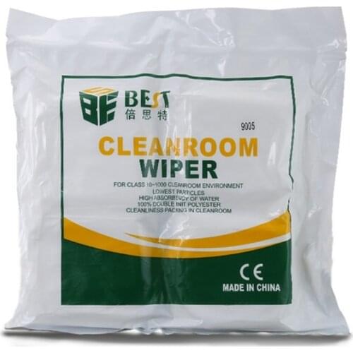 BST-9005 400PCS Soft Cleanroom Wiper Dust-free Dustless Cloth 95*95mm Repair Tool For Phone LCD Screen