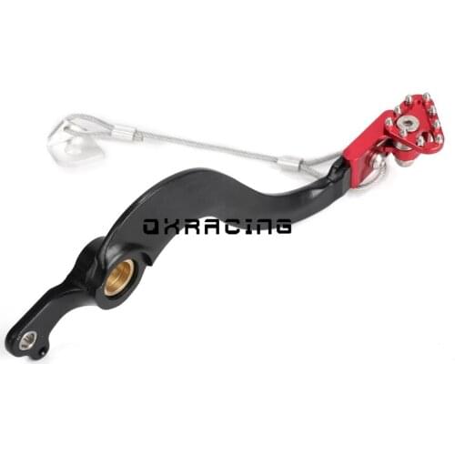 CNC aluminum rear Brake Pedal arm lever with brake saver for honda crf250r crf 250r 250 dirtbike motorcycle motocross
